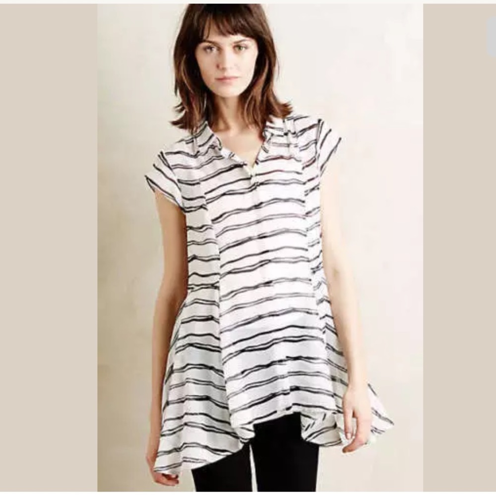 Anthropologie MEADOW RUE WALKING TOUR Tunic Top